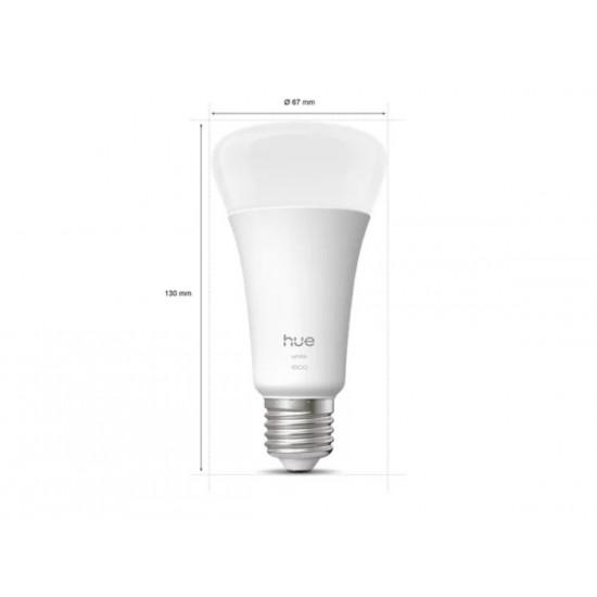 Philips HUE LED Лампа 100W 1600Lm E27 A67 White 929003856201 - Smart Лампи