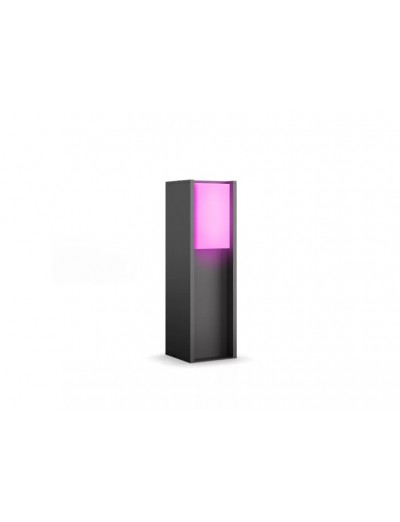 Smart Външно осветление - Philips HUE Turaco Led Градинска лампа стояща H40см, алуминий, антрацит, RGBW, вкл.1xE27 A60 8.1W 1100Lm 929004308101