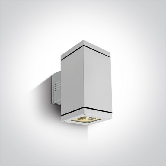 One light Аплик за монтаж на открито, E27, 2x75W, IP54 67132A/W - Плафониери и аплици външни