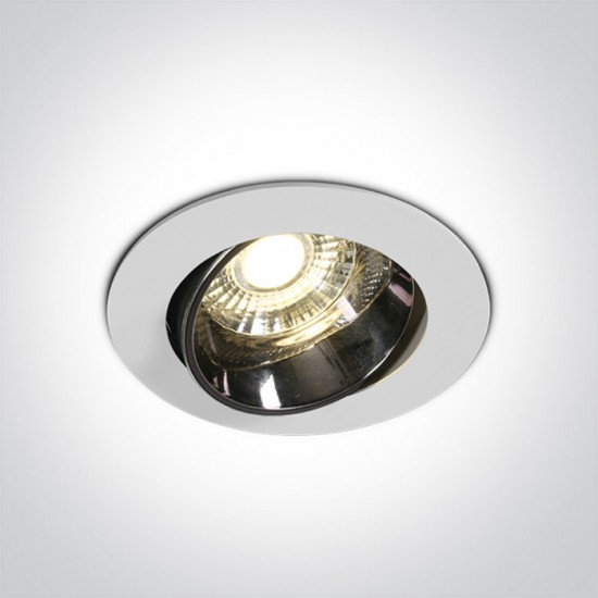 One light LED recessed spot, adjustable, warm white light 10W 11110E/W/W