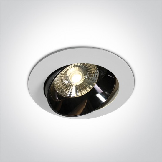 One light LED recessed spot, adjustable, warm white light 20W 11120E/W/W