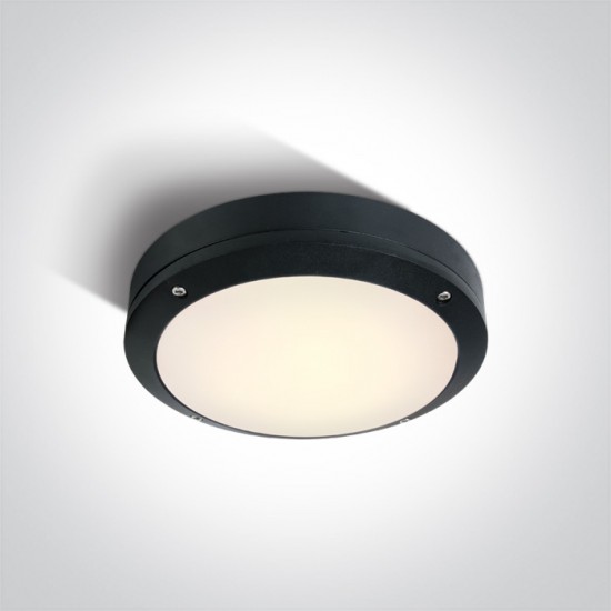 One light LED плафониера, 10W, IP54, топла бяла светлина 67442/B/W - Плафониери и аплици външни