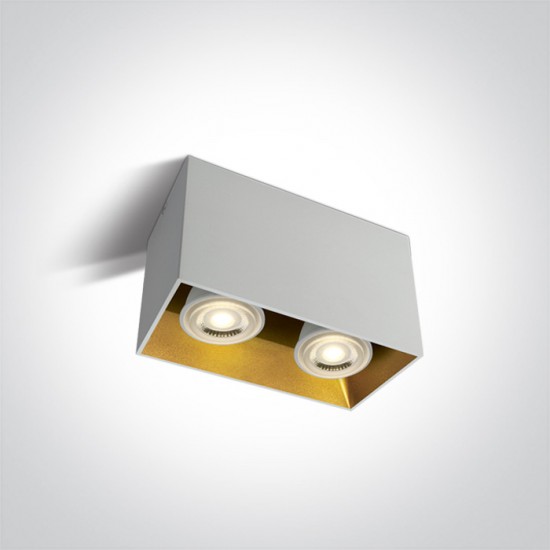 One light Луна за външен монтаж, двойна GU10, 2х10W, 12205TA/W - Спотове