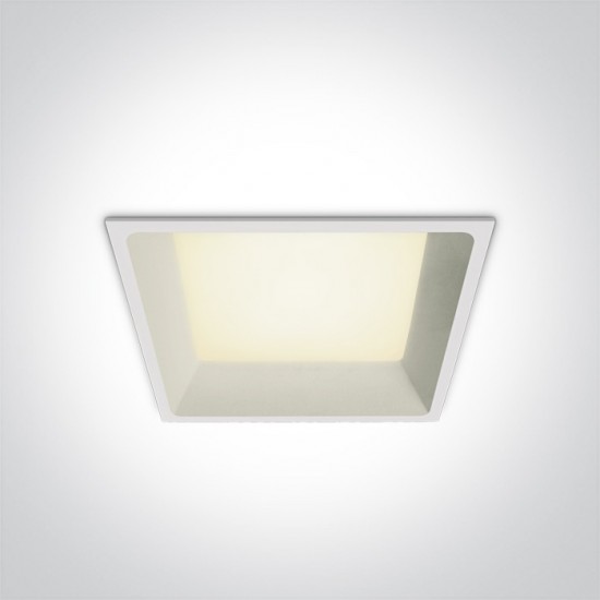 One light LED луна за вграждане 22W, квадратна, неутрална светлина 50122D/W/C - Луни за вграждане