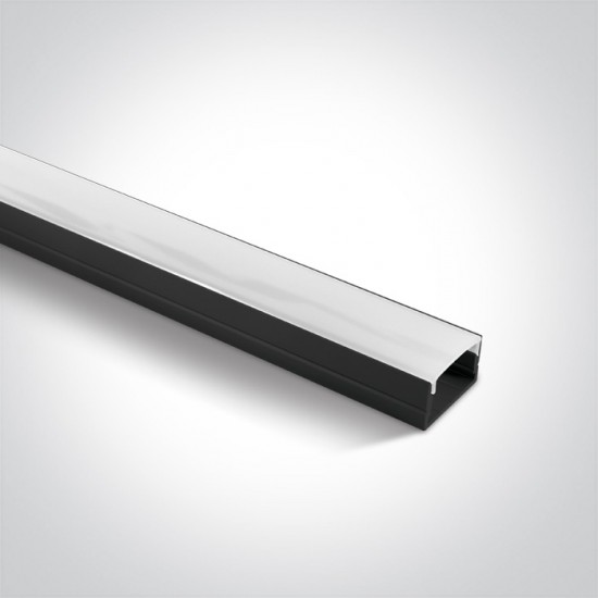 One light Профил за LED лента, 2м с дифузер 7905/B - LED ленти