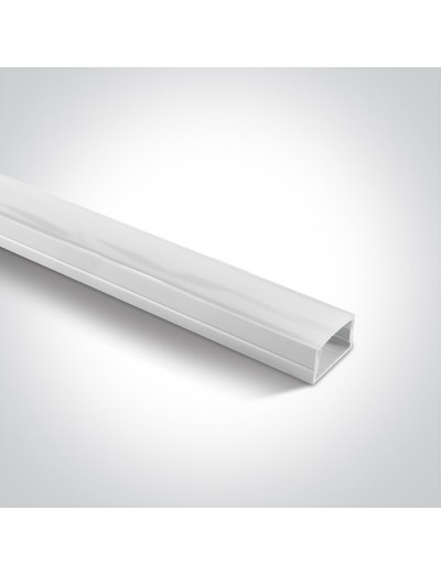 LED ленти и профили - One light Профил за LED лента, 2м с дифузер 7905/W