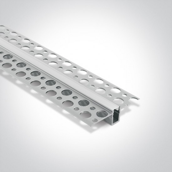 One light Профил за вграждане за LED лента 2м с дифузер 7900TR/AL - LED ленти