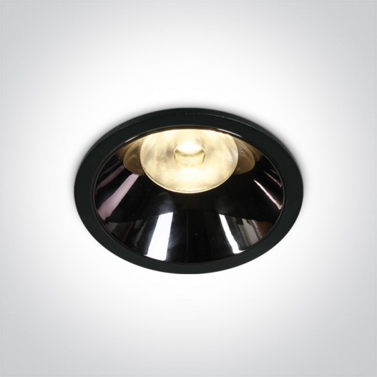One light LED луна за вграждане, фиксирана, 18W топла бяла светлина 10118DC/B/W - Луни за вграждане