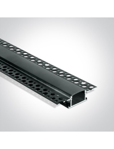 LED ленти и профили - One light Профил за LED лента за вграждане, 2м с дифузер 7904TR/B