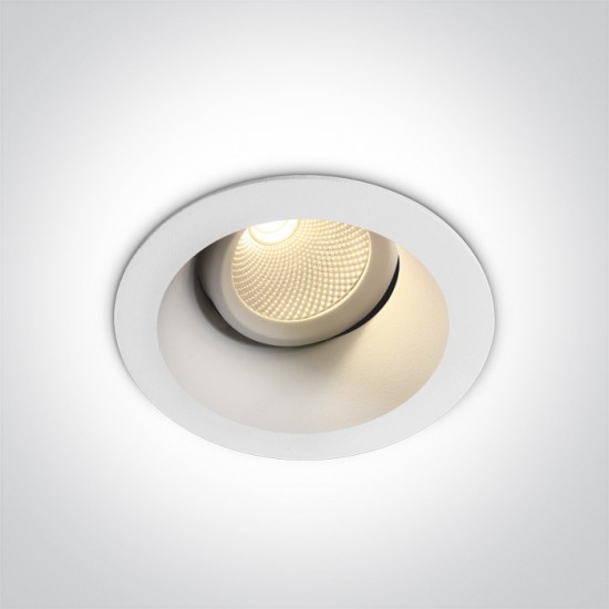 One light LED recessed spot, adjustable, 7W, warm white light 11107FD/W/W