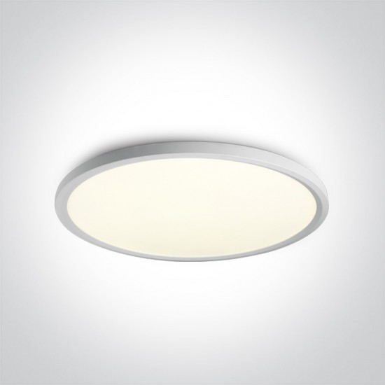 One Light Плафониера LED 60W неутрална светлина, бяла 62160FB/W/C - Плафониери и аплици