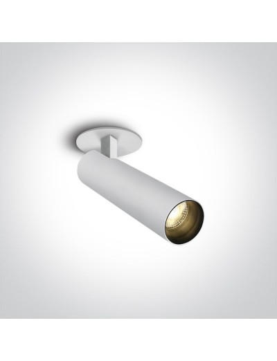 Интериорно осветление - One light LED Спот с основа за вграждане, регулируем, 12W, топла бяла светлина 11112RA/W/W