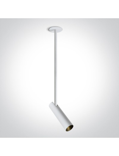 Интериорно осветление - One light LED Спот с основа за вграждане, регулируем, 12W, топла бяла светлина 11112RB/W/W