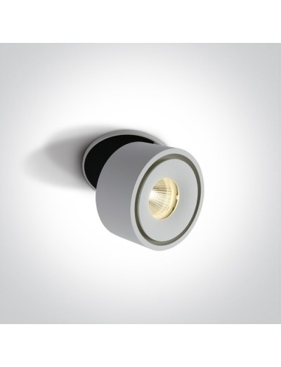 Indoor lighting - One light LED recessed spot, adjustable, 8W, warm white light 11108LA/W/W