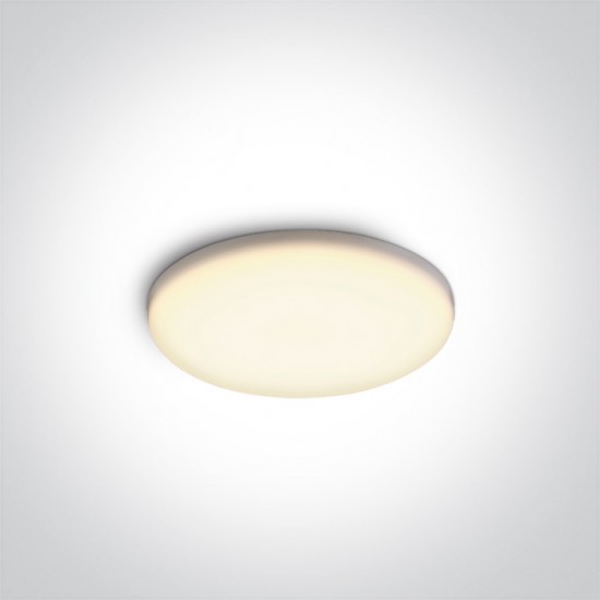 One light LED луна за вграждане 7W, IP65, топла бяла светлина 10108CF/W - Влагозащитени луни за вграждане