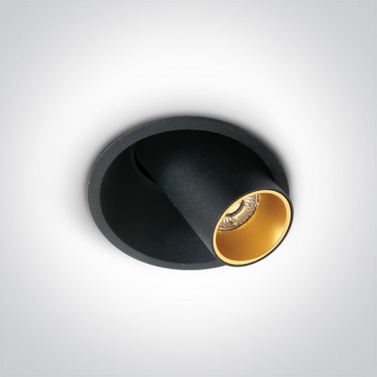 One light LED recessed spot, adjustable, 7W, warm white light 11107C/B/W