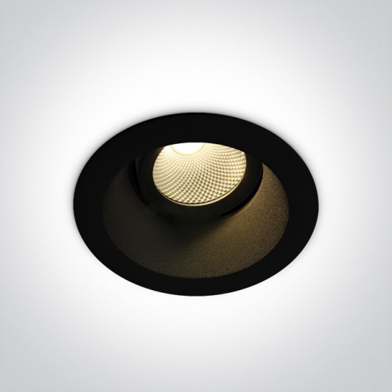 One light LED recessed spot, adjustable, 7W, warm white light 11107FD/B/W