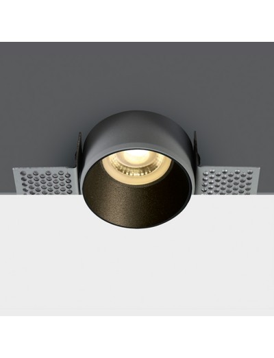 Интериорно осветление - One light Луна за вграждане, GU10, фиксирана, черна 10105TR/B
