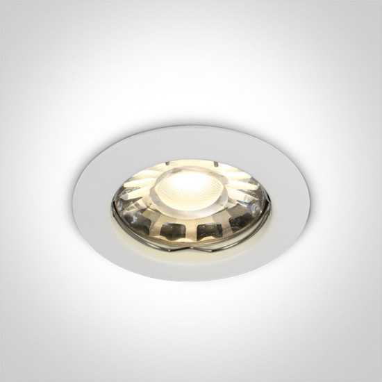 One light Луна за вграждане, GU5.3, фиксирана, бяла, 10105X/C - Луни за вграждане