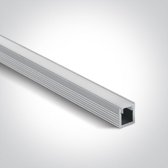 One light Профил за LED лента, 2м, с дифузер 7901/AL - LED ленти