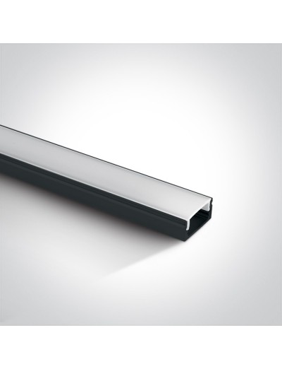 LED ленти и профили - One light Профил за LED лента, 2м с дифузер 7902/B