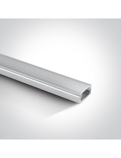 LED ленти и профили - One light Профил за LED лента, 2м с дифузер 7902/W