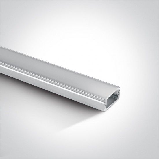 One light Профил за LED лента, 2м с дифузер 7902/W - LED ленти