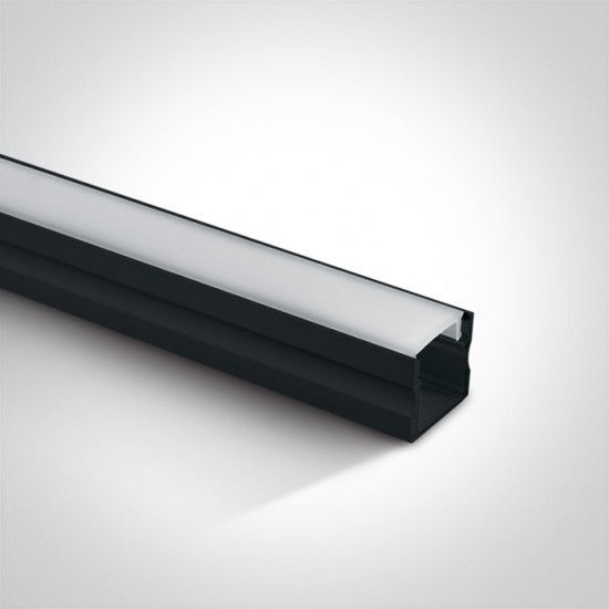 One light Профил за LED лента 2м, с дифузер 7904/B - LED ленти