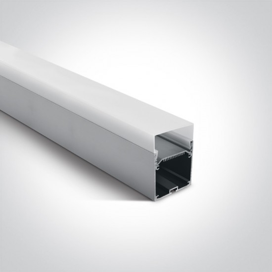 One light Профил за LED лента, 2м с дифузер 7906D/AL - LED ленти
