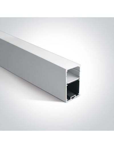 LED ленти и профили - One light Профил за LED лента, 2м с дифузер 7910/AL
