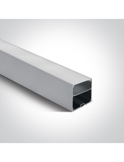 LED ленти и профили - One light Профил за LED лента, 2м с дифузер 7910A/AL