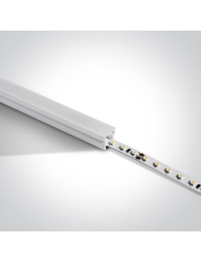 LED ленти и профили - One light Профил за LED лента, IP68 2м с дифузер, 7918/W
