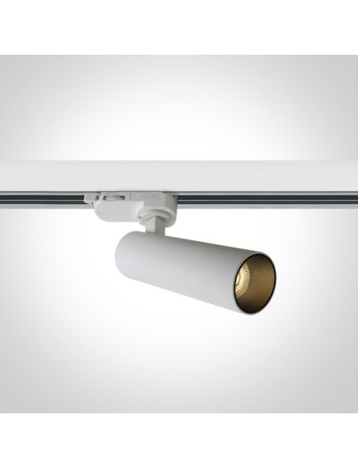 Интериорно осветление - One light Спот за шина GU10, 8W, 65108T/W/W