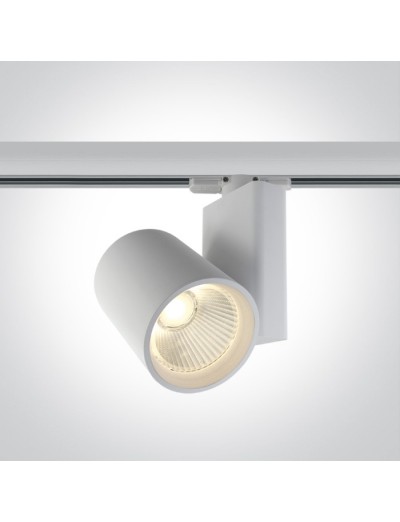 Интериорно осветление - One light Спот за шина LED 30W топла бяла светлина 65612NT/W/W