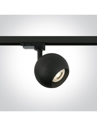 Интериорно осветление - One light Спот за шина GU10, 10W, черен 65105BT/B