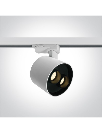 Интериорно осветление - One light Спот за шина LED 12W топла бяла светлина 65656BT/W/W