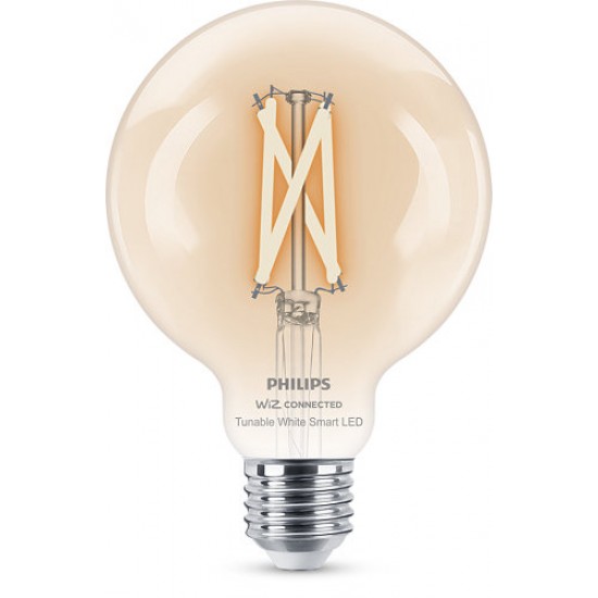 Philips Smart with WiZ Led lamp Filament E27, G95, 7W, 806Lm, 2700-6500K 871951437218400