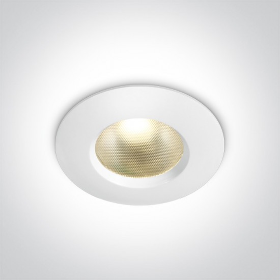 One light LED луна за вграждане 7W 2700K-3000K-4000K 600lm IP65 TRIAC DIM 10107PV/W/V - За вграждане