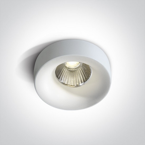 One light LED луна за вграждане 12w 3000K 700mA 50deg DARK LIGHT IP65 10112R/W/W - За вграждане