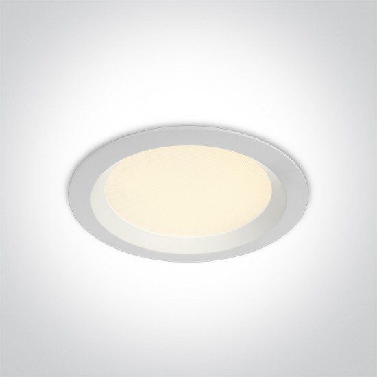 One light Led луна за вграждане Бяла UGR19 13W 3000K-4000K-6000K IP44 230V 10113UV/W/V - За вграждане