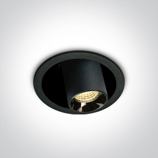 One light LED луна за вграждане 6W 3000K 38deg регулируема DARK LIGH 11106T/B/W - За вграждане