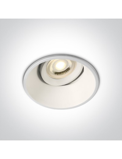 Интериорно осветление - One light луна за вграждане огнеупорна GU10 10w DARK LIGHT IP20 11109FA/W