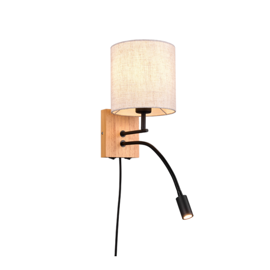 Trio аплик Nilam E27 28 W + LED 3W 310Lm 212879236 - Аплици