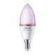 Philips Smart с WiZ Led лампа Е14, C37, 4.9W, 470Lm, 2200-6500K, RGB 871951437240500 - LED лампи WiZ