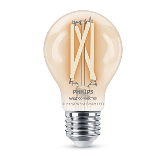 Philips Smart with WiZ Led lamp Filament E27, A60, 7W, 806Lm, 2700-6500K 871951437198900