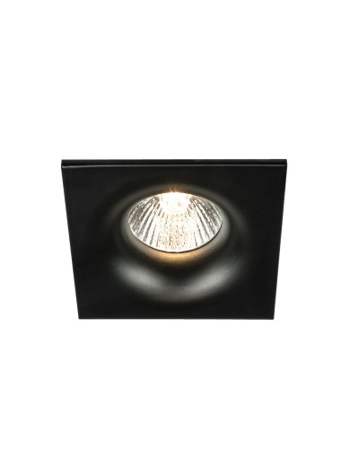 Интериорно осветление - Луна за вграждане GU5.3 квадрат черна IP 65 VK/03197/B