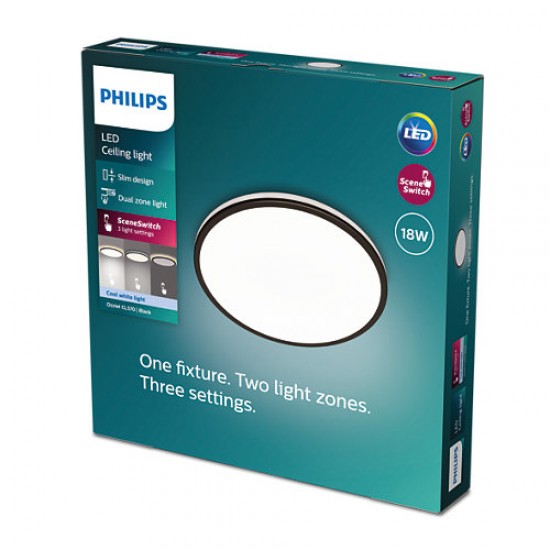 Philips LED Плафониера Ozziet, 4000K, 2000Lm, 18W, 871951443196600 - Плафониери и аплици