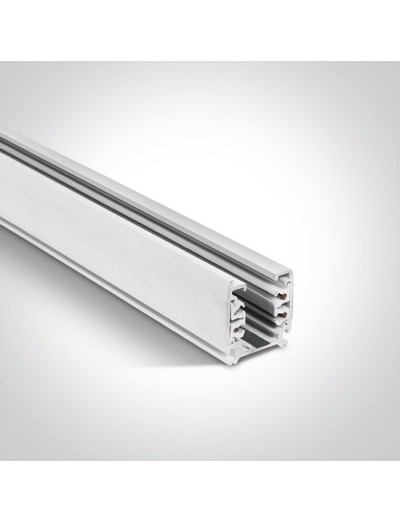 Интериорно осветление - One light бяла квадратна шина 1m 40001A/W
