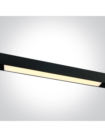 Интериорно осветление - One light LED Тяло за магнитна шина 25W 3000K 48v IP20 42100B/B/W