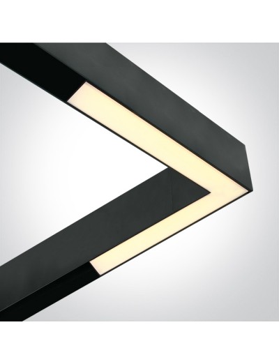 Интериорно осветление - One light LED Ъглово тяло за магнитна шина 25W 3000K 48V IP20 DALI MAXI 42100EL/B/W